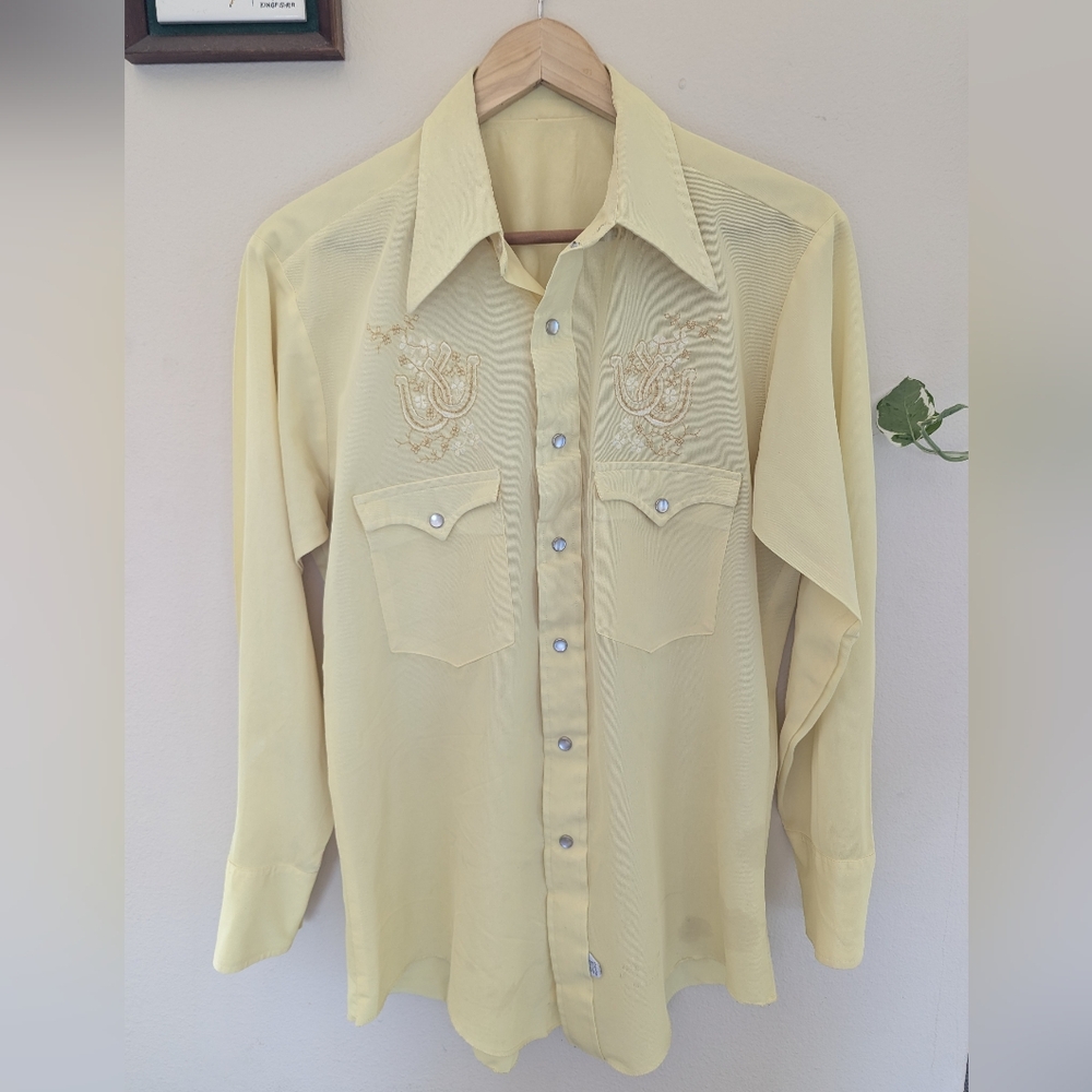 Vintage H Bar C Western Pearl Snap Shirt